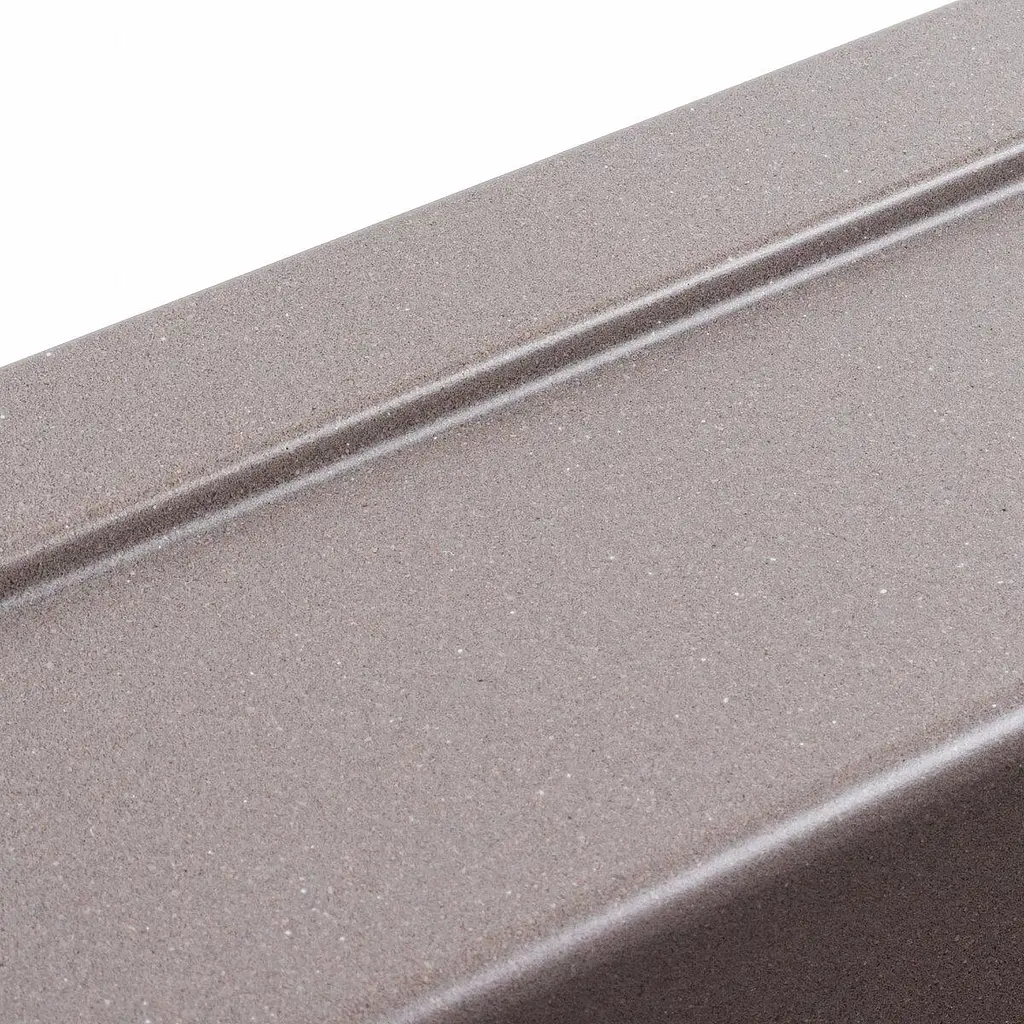 Гранітна мийка для кухні Platinum 4050 Korrado Дюна матова - фото 6