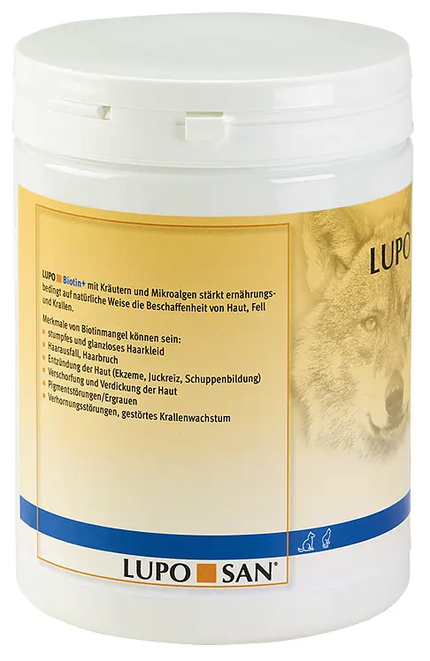 Добавка для догляду за вовною та шкірою Luposan Biotin Tabletten 800 г - фото 3