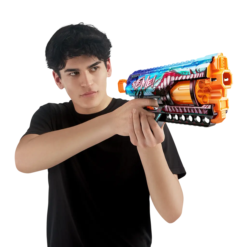 Швидкострільний бластер Zuru X-Shot Skins Griefer Shark Thrasher, 12 патронів (36561В) - фото 6