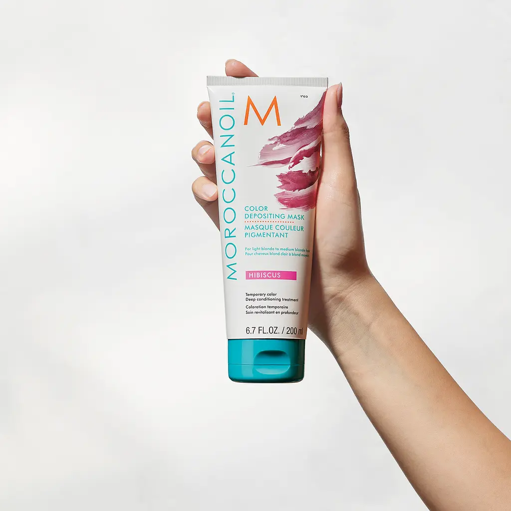 Тонувальна поживна маска Bordeaux Moroccanoil Color Depositing Гібіскус 200 мл - фото 5