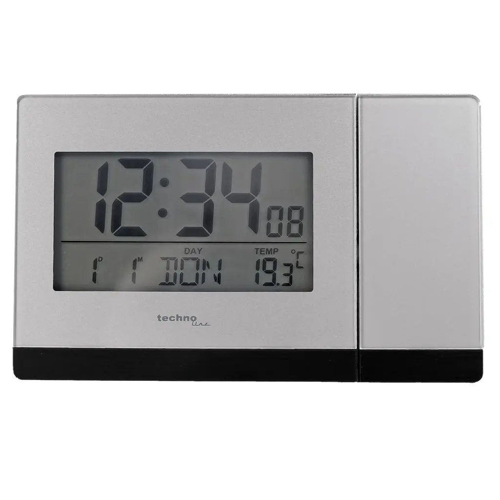 Годинник проекційний Technoline WT538 Silver/Anthracite (WT538) - фото 5