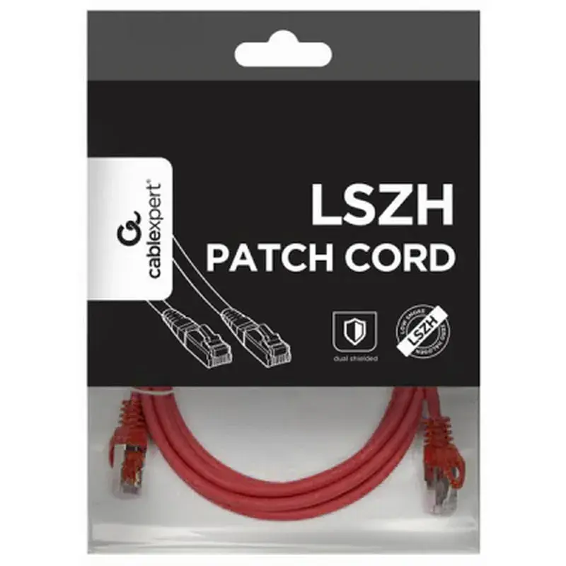 Патч-корд 2м S/FTP Cat 6A CU LSZH red Cablexpert (PP6A-LSZHCU-R-2M) - фото 4