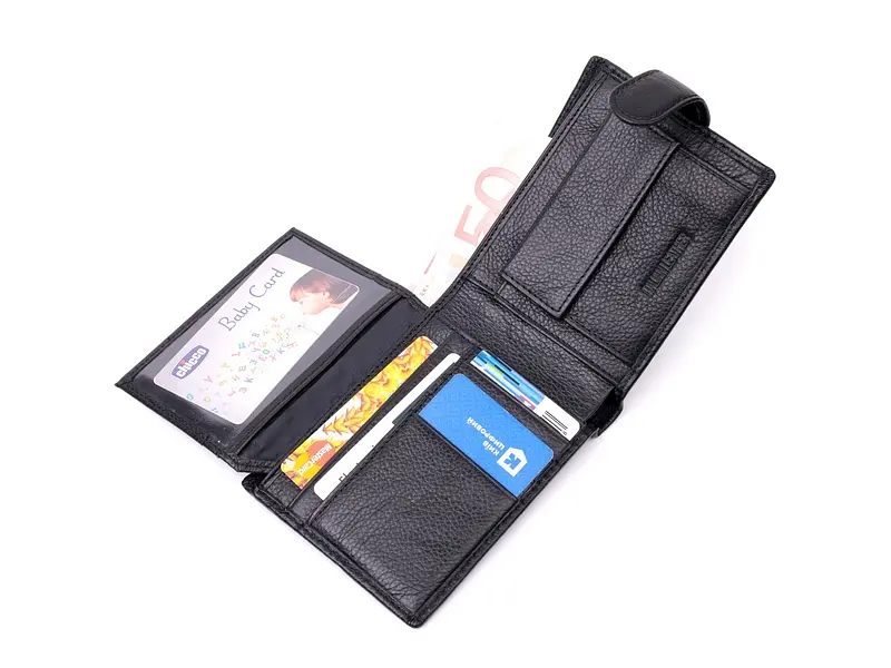 Чоловічий шкіряний гаманець ST Leather 12.5х10х2 см acs0028282 - фото 5