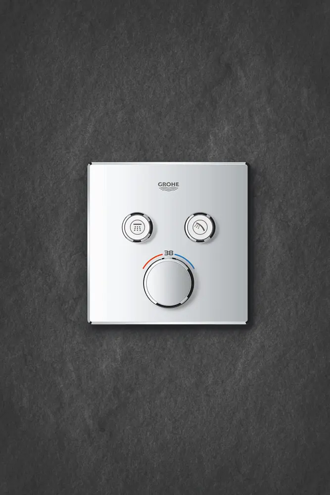 Душова система прихованого монтажу з термостатом Grohe Grohtherm Smartcontrol UA26405SC1, Хром - фото 3
