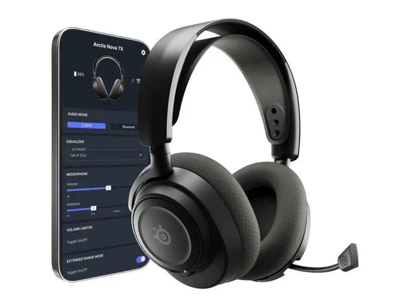 Навушники з мікрофоном SteelSeries Arctis Nova 7X Wireless Gen 2 Black (61758) - фото 3