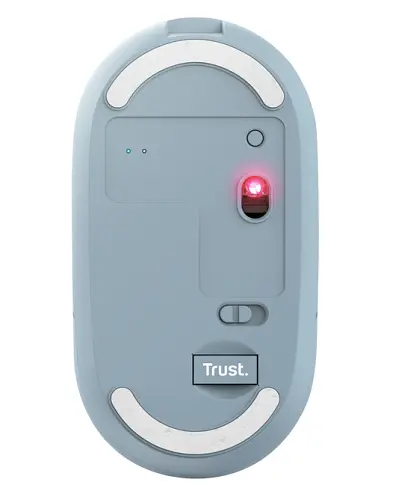 Миша бездротова Trust Puck, Blue, USB (2.4GHz) / Bluetooth, оптична, 800 - 1600 dpi, 4 кнопки (24126) - фото 3