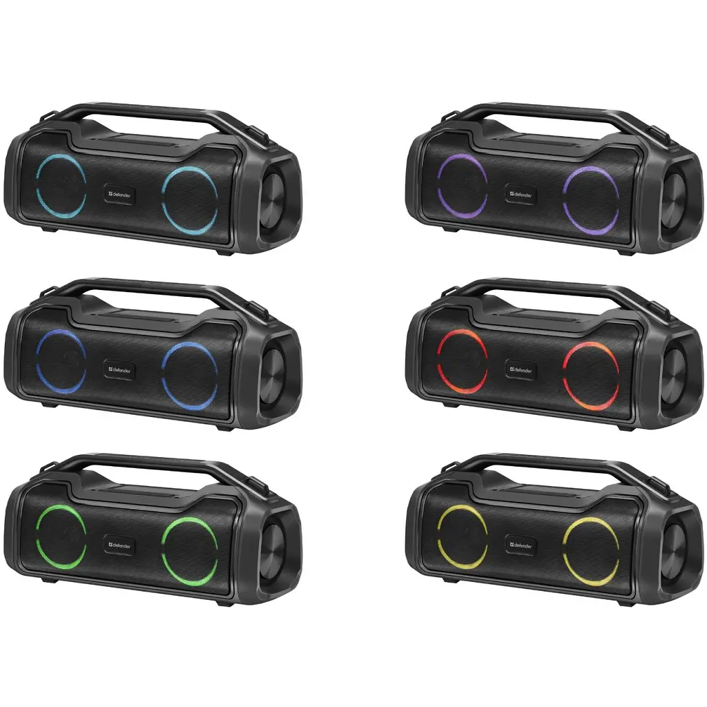 Акустична система 1.0 Defender Beatbox 50, 50W, Bluetooth/RGB/TF/TypeC/IPX5/PWB чорна (65950) - фото 8