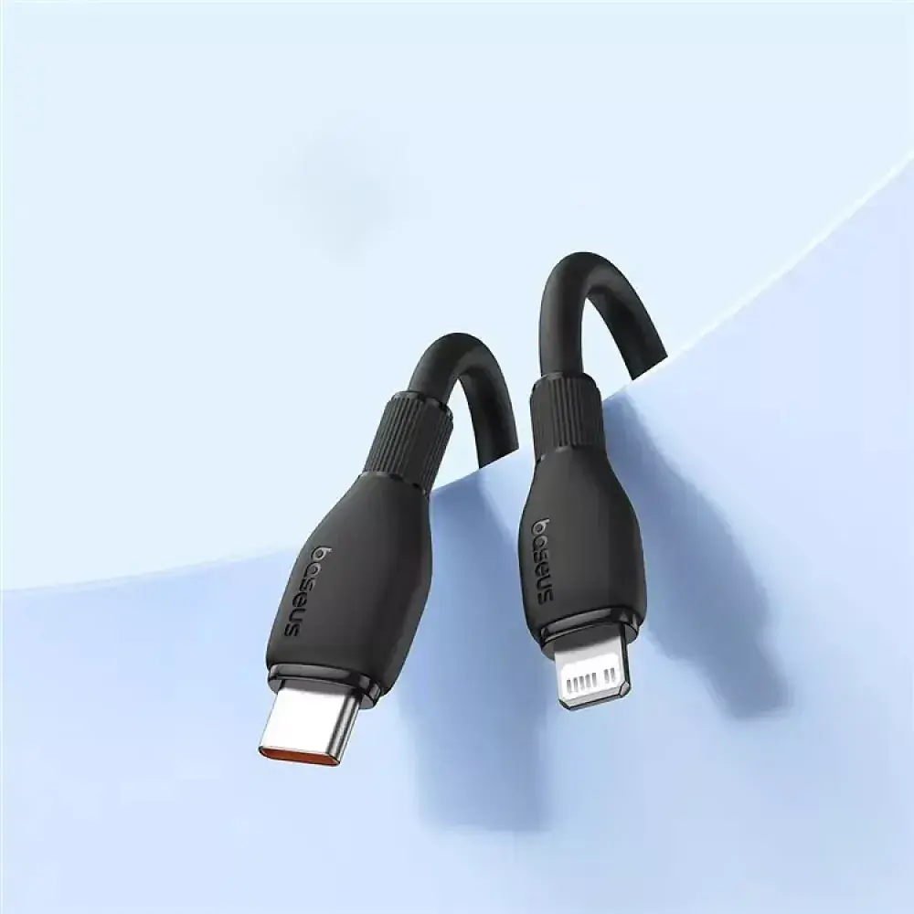 Кабель Baseus Pudding Series Fast Charging Cable Type-C to Lightning 20W 1.2m P10355701111-00 Black - фото 3