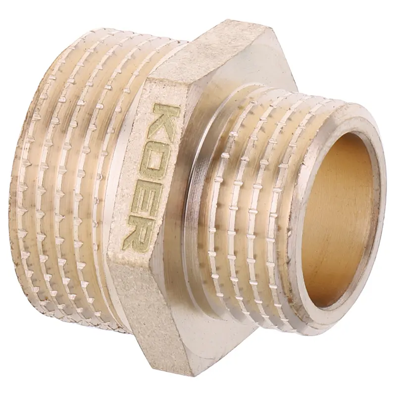 Ніпель редукційний Koer 1/2 "х3 / 4" Kf.N0608.Wn без нікелю KR2995 - фото 2