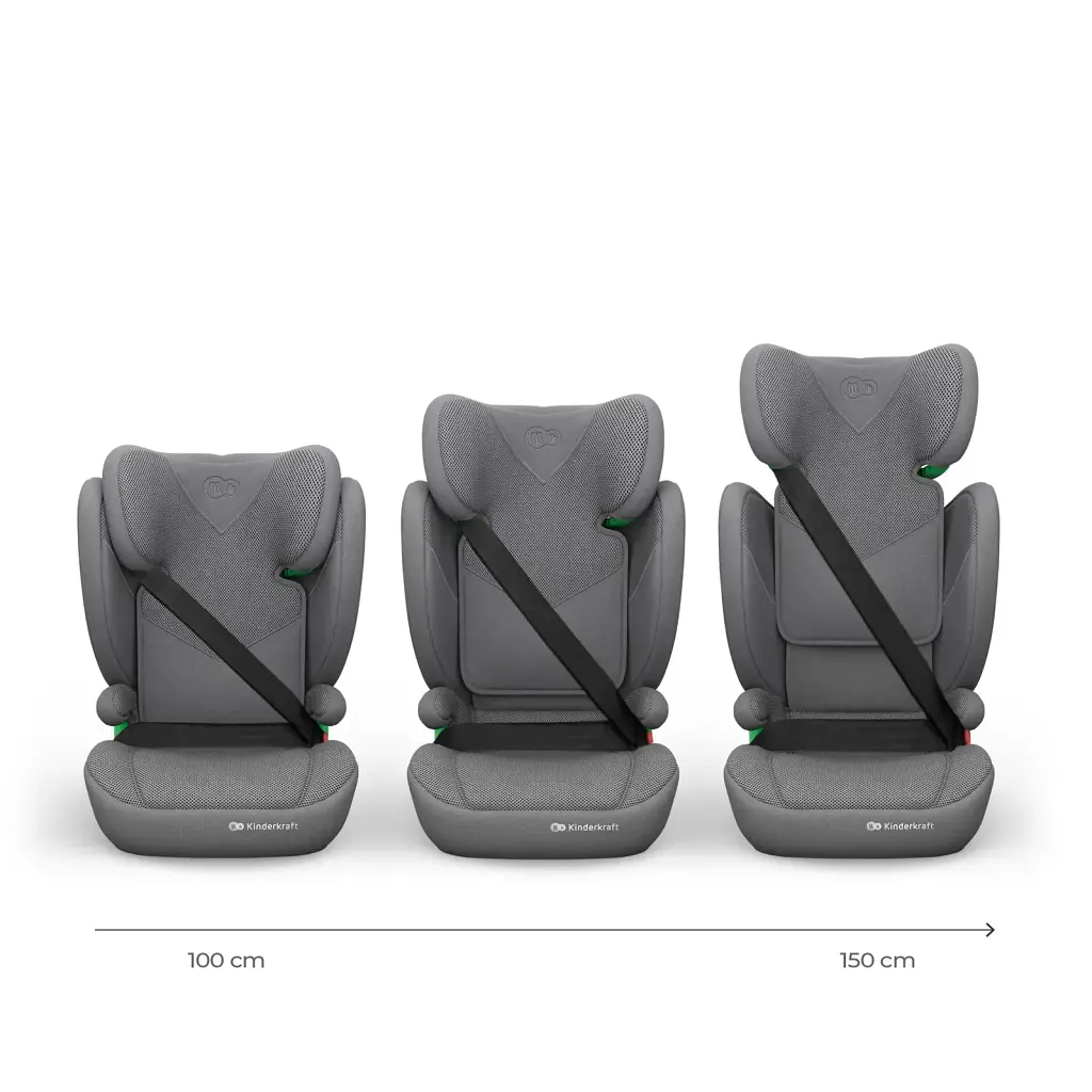 Автокрісло Kinderkraft Junior Fix 2 Plus i-Size Grey (KCJUFI20GRYPL0N)  - фото 2
