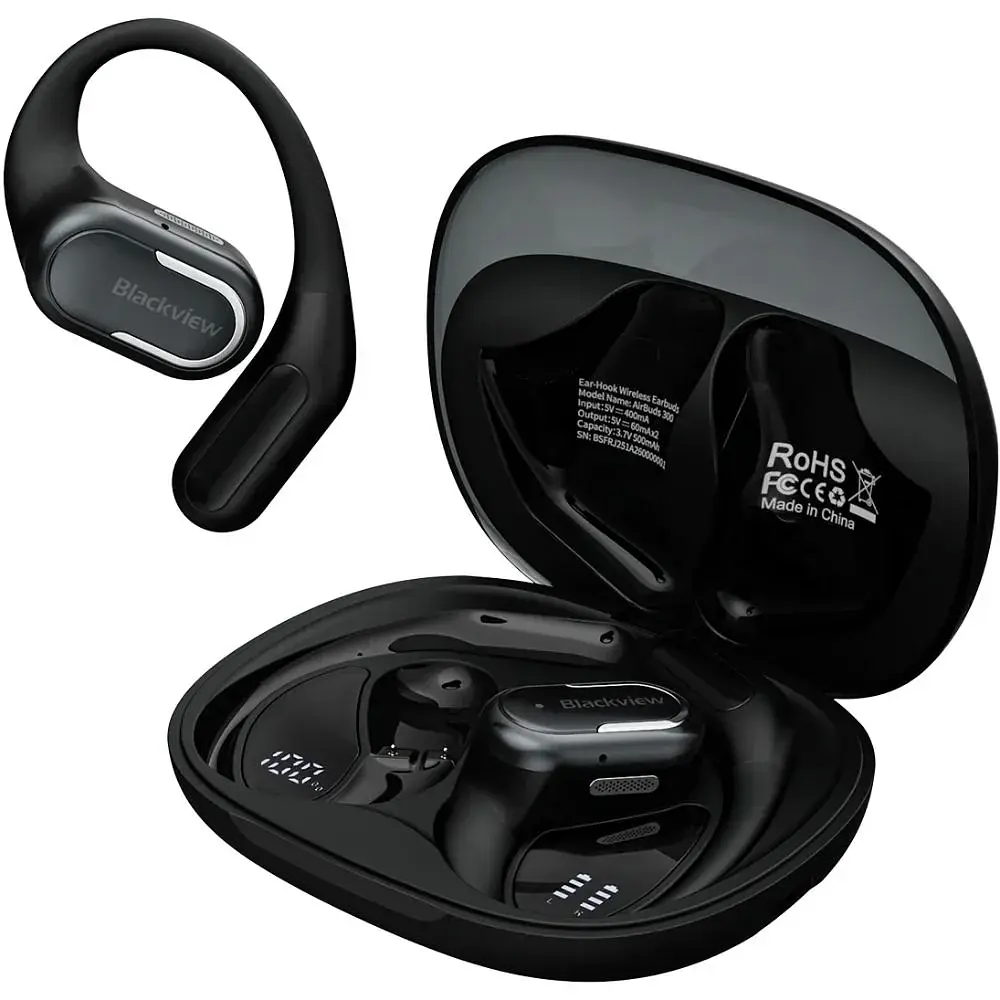 Навушники TWS Blackview AirBuds 300 Obsidian Black (6931548325826) - фото 4