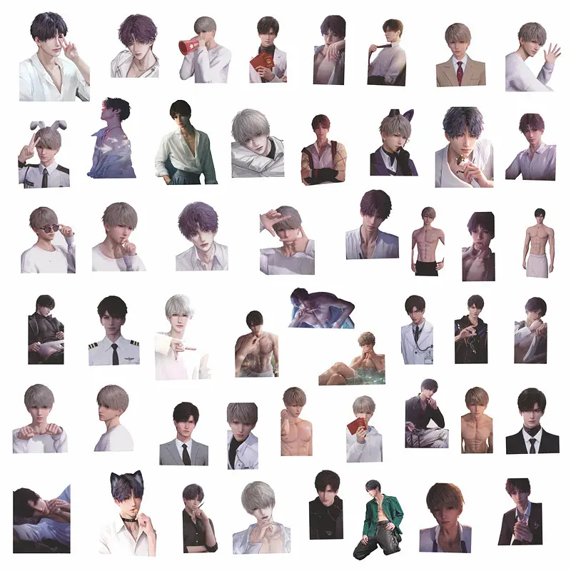 Стікерпак набір наліпок GeekLand Love and Deepspace 50 штук - фото 2