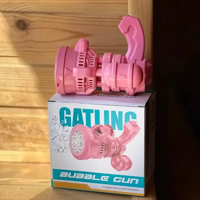 Дитячий пухирцевий пістолет Bubble Machine Toy генератор мильних бульбашок - фото 6
