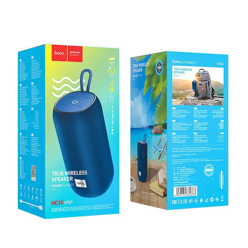 Портативна акустика Hoco HC10 Sonar sports BT speaker бездротова синя - фото 4