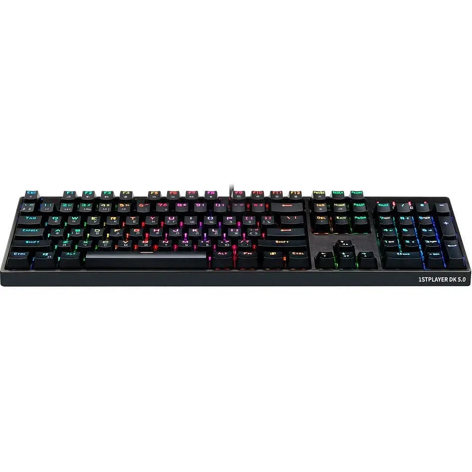 Клавиатура проводная 1stPlayer DK5.0 RGB Outemu Blue USB (DK5.0-BL) - фото 2