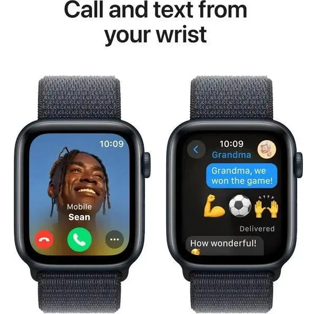 Смарт-годинник Apple Watch SE 2 GPS 44mm Midnight Aluminium Case w. Ink Sport Loop (MXEP3) - фото 4