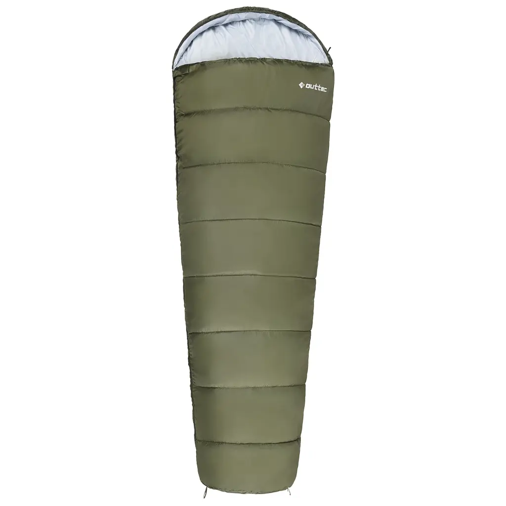 Спальний мішок кокон Outtec Mummy демісезон хакі - фото 2