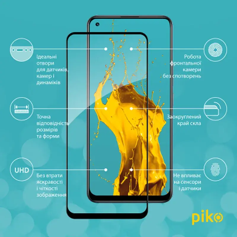 Скло захисне Piko Full Glue Realme 8 (1283126523281) - фото 3