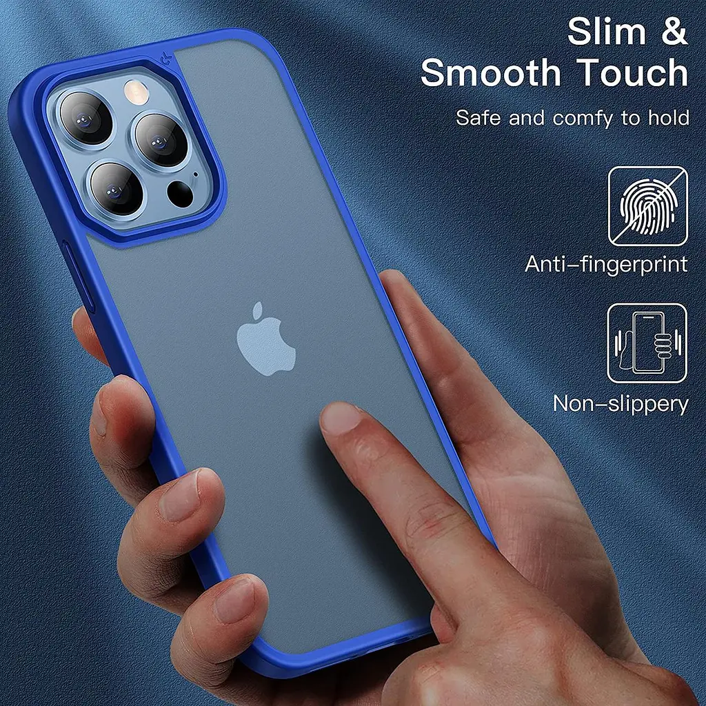 Чохол CASEKOO Frosted для iPhone 13 Pro Mil-grade Slim Fit, матовий напівпрозорий протиударний - фото 3