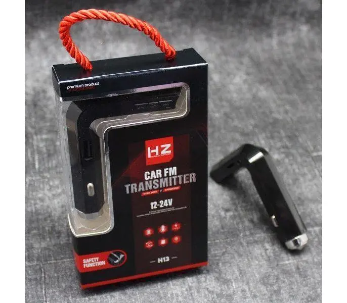 Автомобільний FM модулятор трансмітер H13BT Bluetooth microSD AUX USB - фото 4