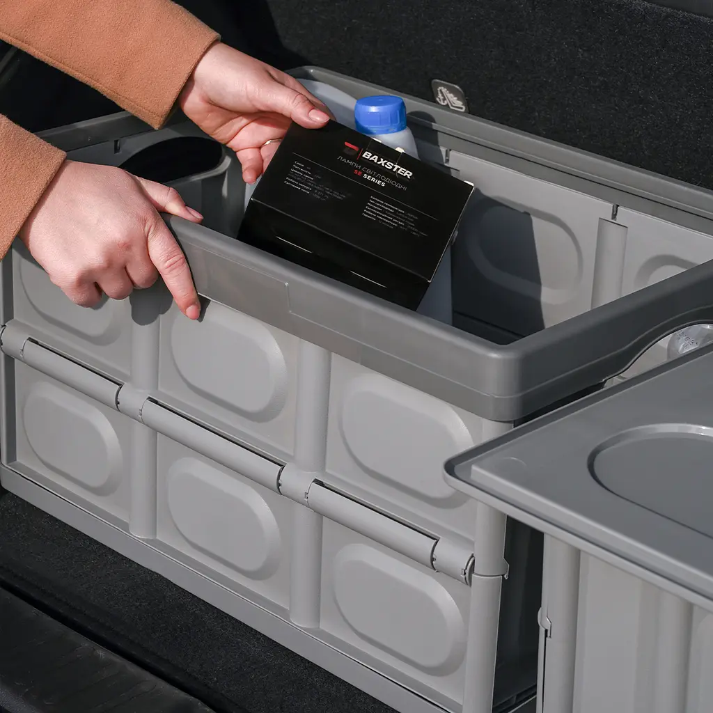 Ящик раскладной MBM My Home FB-1 55 л серый (FB-1 55L GRAY) - фото 7