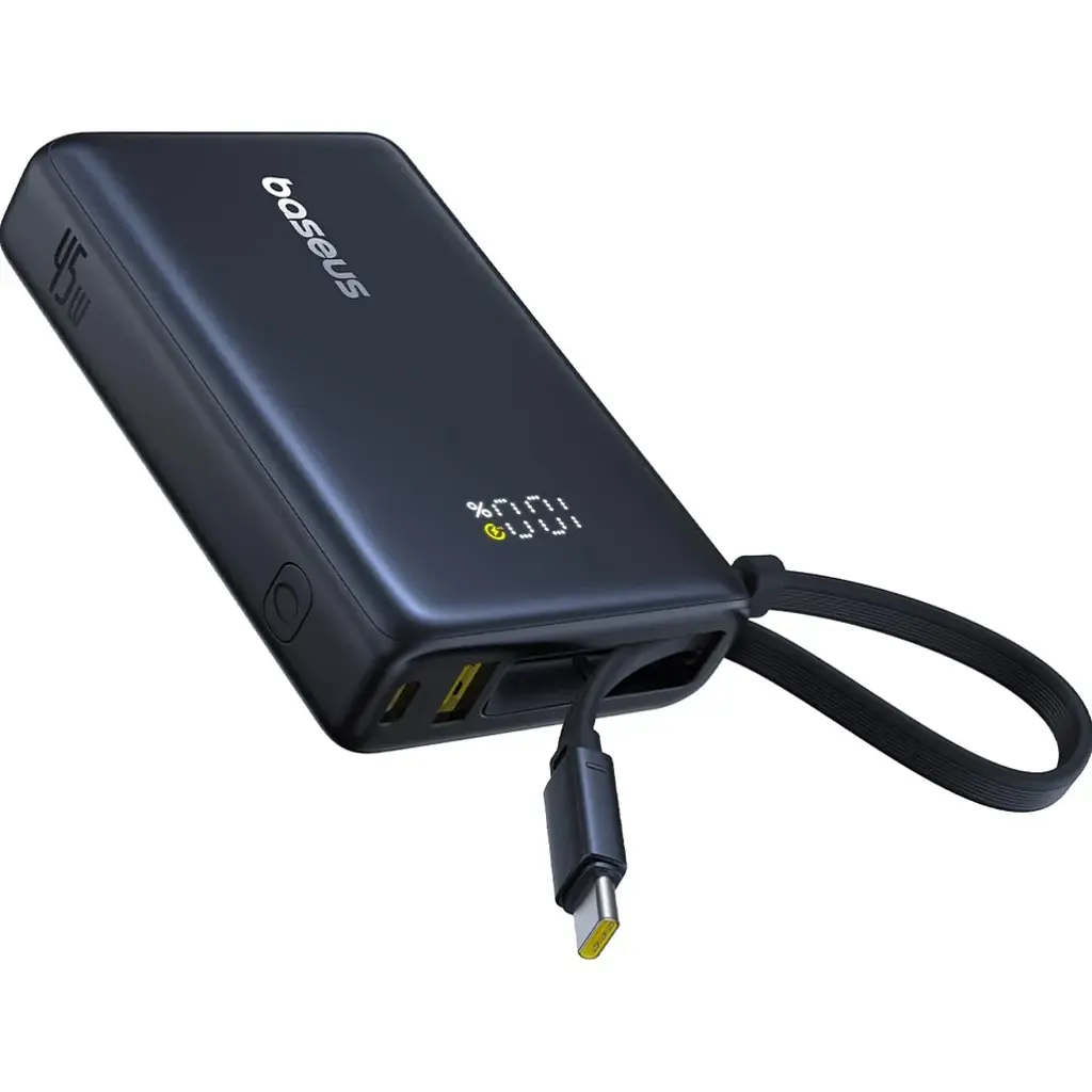 Внешний аккумулятор Baseus PicoGo Digital Display 10000mAh 45W Black (P10076803123-00) [132871] - фото 2