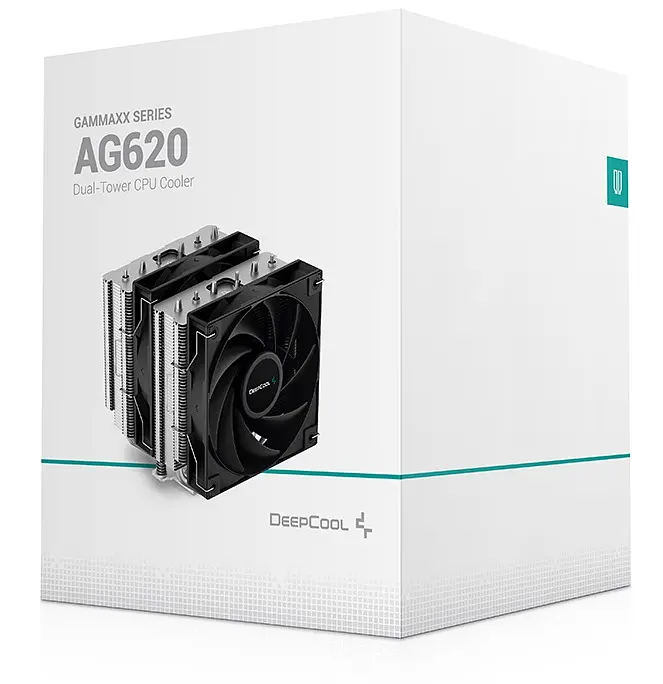 Кулер для процесора Deepcool AG620, алюміній, 2x120 мм, для Intel 115x/1200/1700/775, AMD AMx/FMx - фото 6