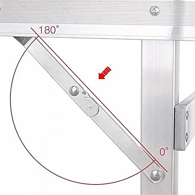 Посилений складний столик No Brand зі стільцями для природи алюмінієвий салатовий - фото 3