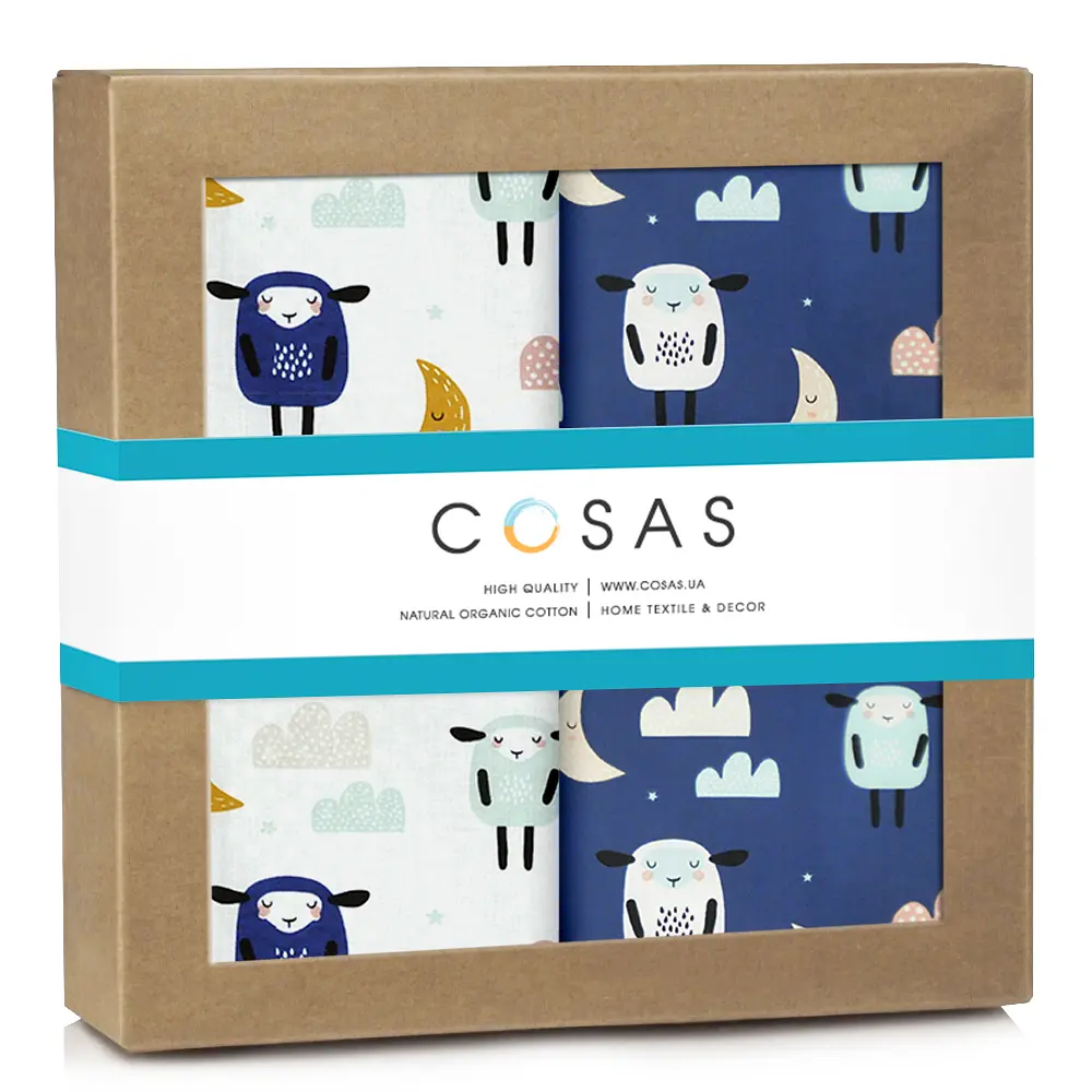 Багаторазові пелюшки дитячі SHEEP CS2 2шт COSAS (4822052128084)