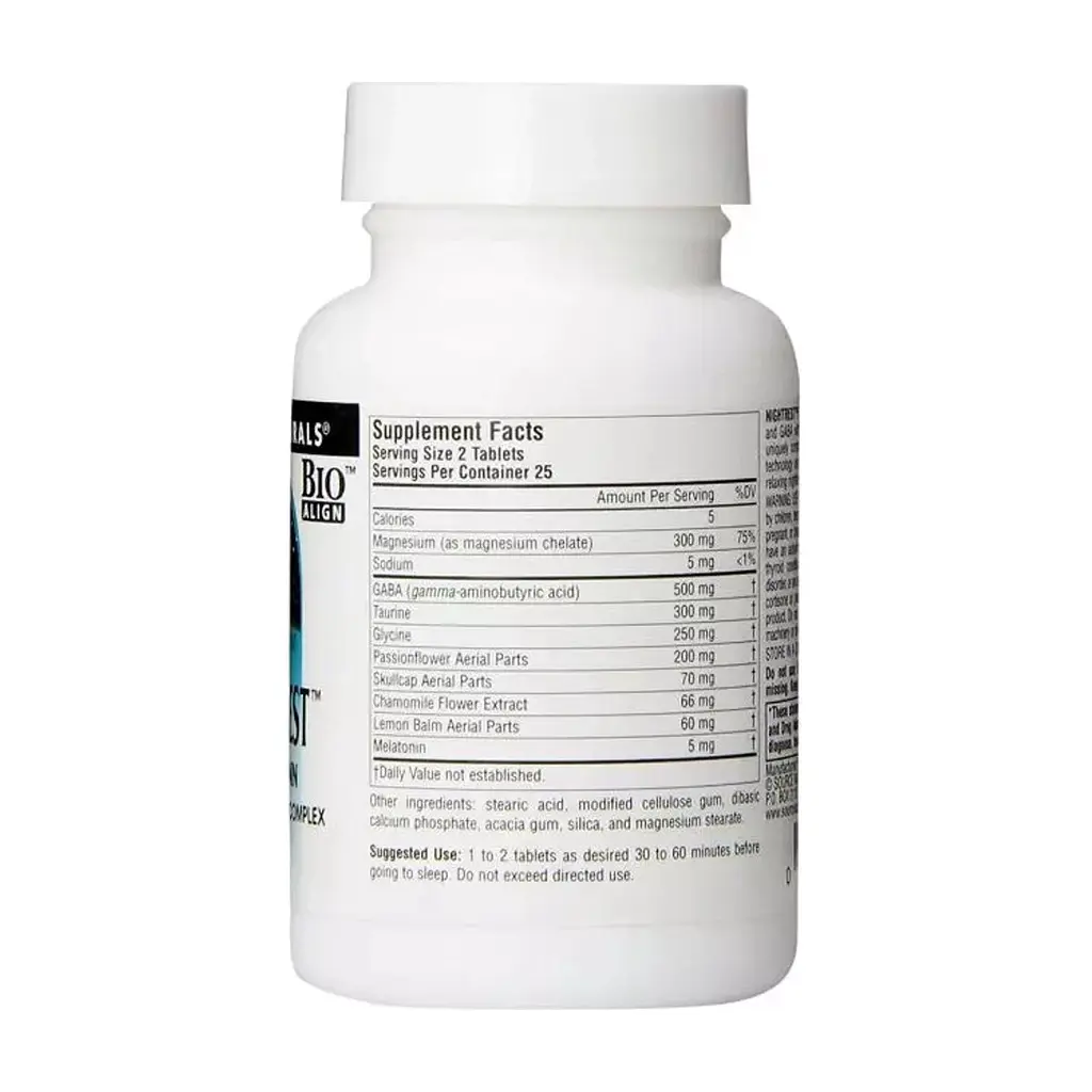 Вітамінно-мінеральний комплекс Source Naturals Комплекс для Нормалізації Сну, NightRest, 50 таблеток (SN0357) - фото 2