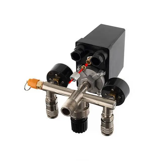Прессостат реле тиску для компресора в зборі Intertool PT-9097 380 В - фото 7