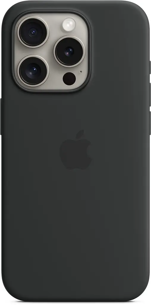 Оригінальний силіконовий чохол для iPhone 15 Pro Apple Silicone Case with MagSafe Midnight Black MT1A3ZM/A - фото 7