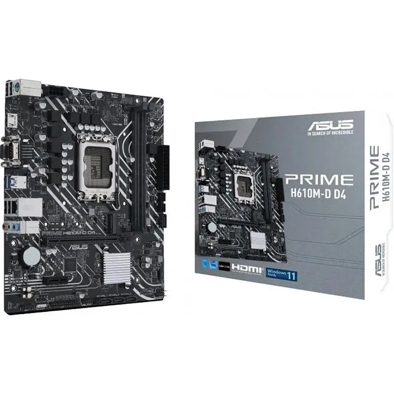 Материнская плата Asus Prime H610M-D D4 Socket 1700 - фото 2