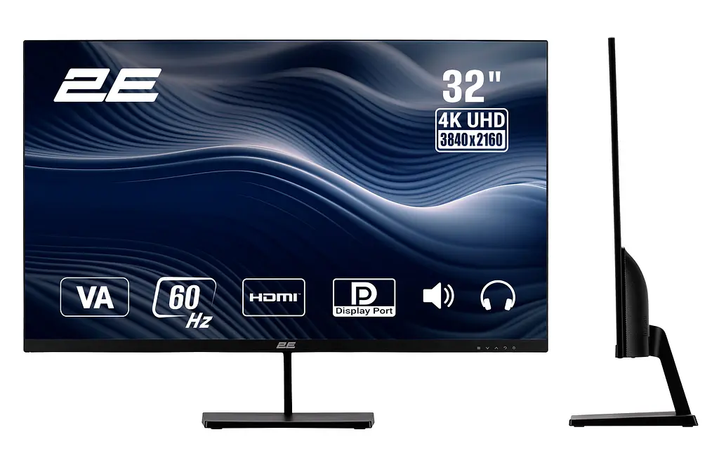 Монітор 2E 31.5" L3224B 2xHDMI DP MM VA 3840x2160 teh0014254 - фото 2