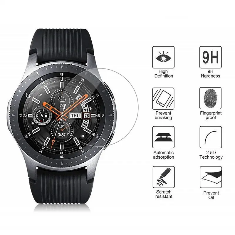Закаленное защитное стекло VSKEY для часов Samsung Galaxy Watch 46 мм, диаметр 33,5 мм - фото 3