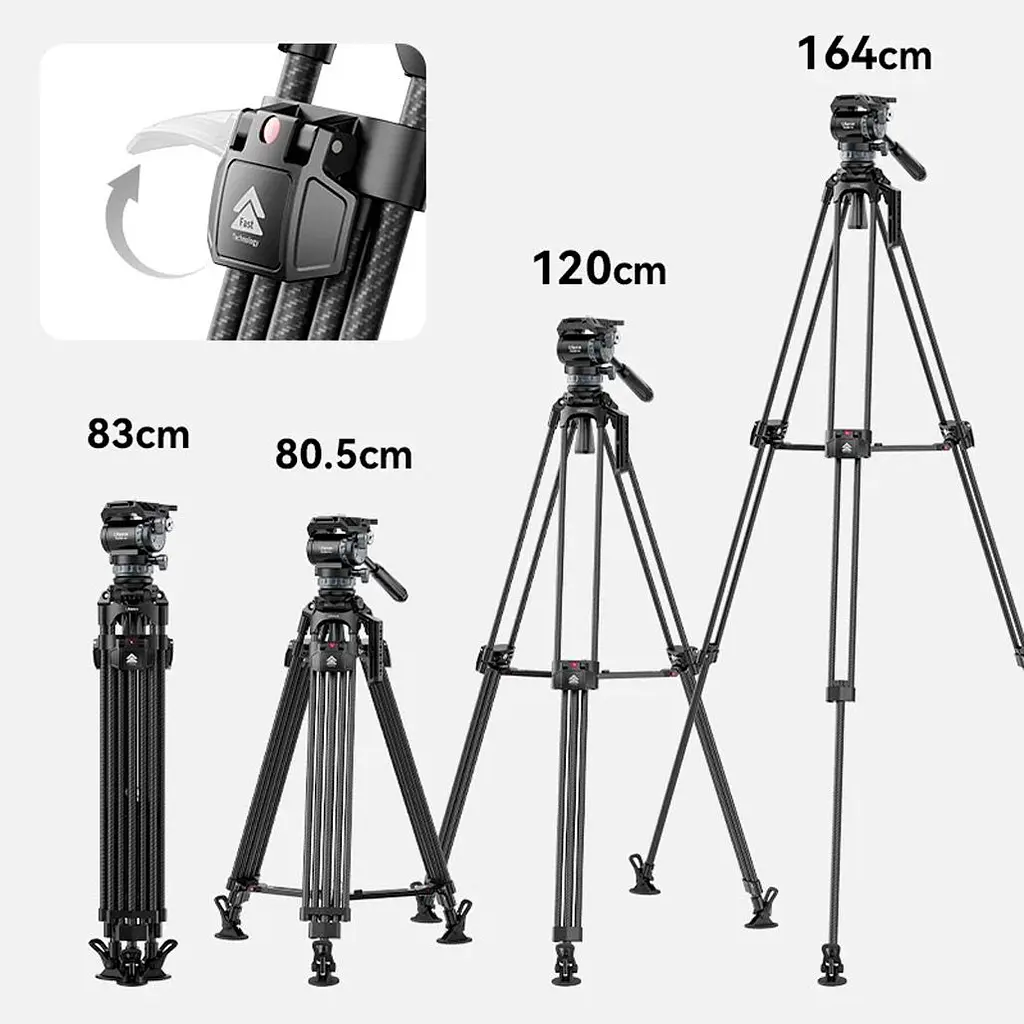 Штатив Ulanzi VideoFast T046 Aluminium [128352] - фото 9