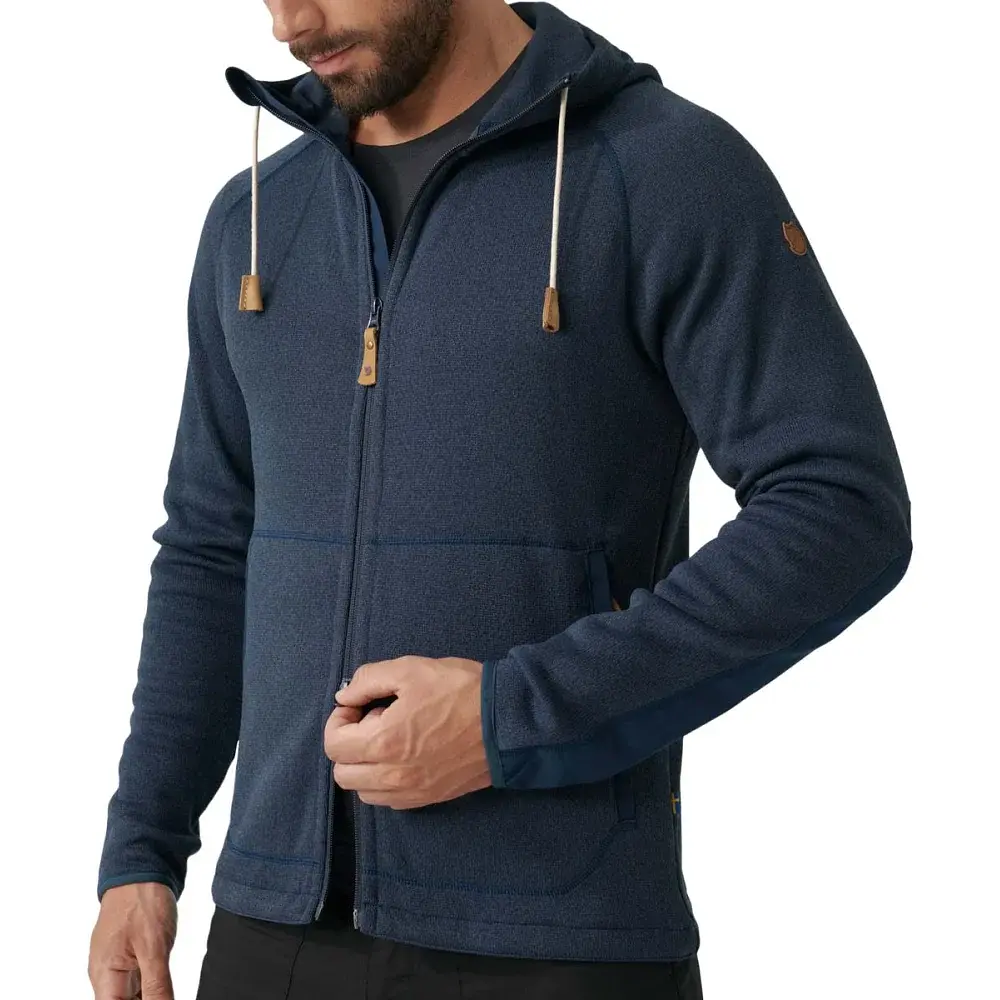 Толстовка Fjallraven Ovik Fleece Hoodie M M Navy - фото 3