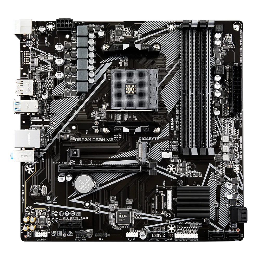Материнська плата Gigabyte A520M DS3H V2 Socket AM4 (A520M DS3H V2) - фото 3