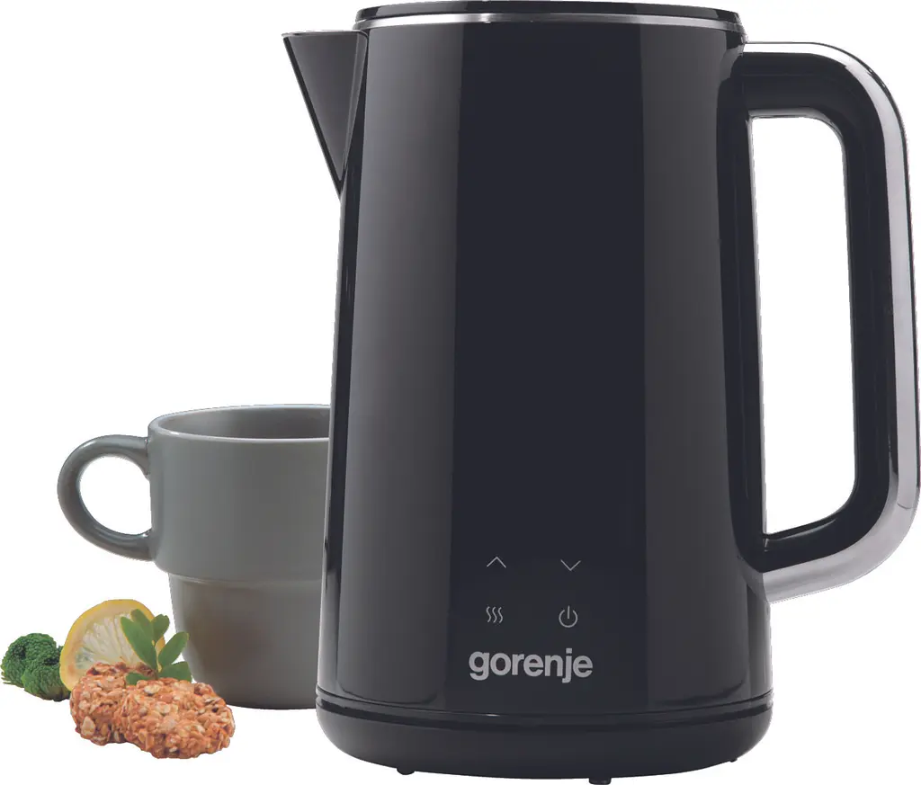 Gorenje Электрочайник, 1.7 л, двойные стенки, LED дисплей, Strix контроль, черный - фото 7