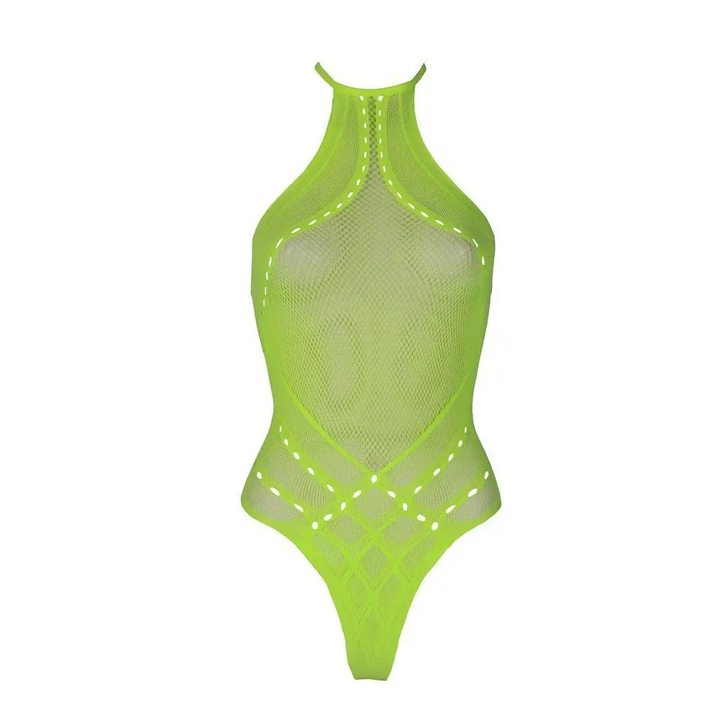 Боді Ouch! With Halter Neck, XS/XL (зелений) - фото 2