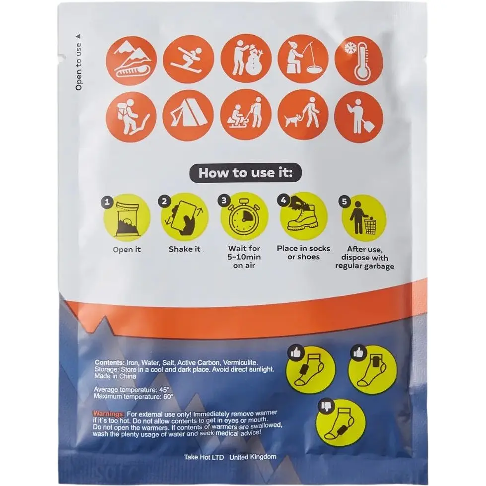 Грілка для ніг TakeHot хімічна 2 шт. (4820249530047) - фото 4
