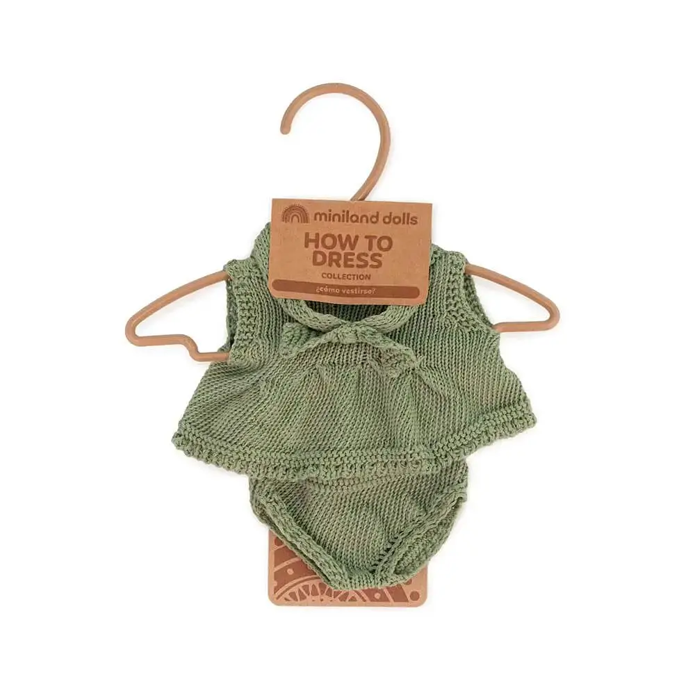Комплект сукня з пов'язкою для пупсів Miniland 21 см (31683) - фото 2