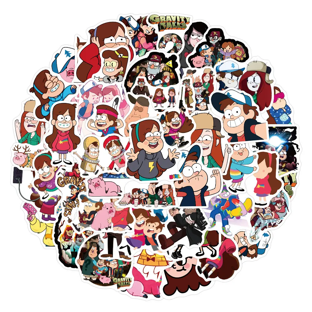 Стікерпак Гравіті Фолз Набір наклейок GeekLand Gravity Falls 100 штук - фото 3