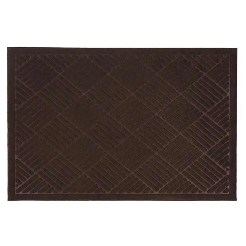 Килимок придверний Eco Fabric Смужки без кромки коричневий 60 х 90 см (6090-009) - фото 3
