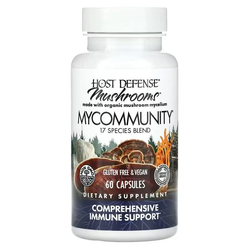 Натуральна добавка Host Defense My Community, 60 вегакапсул
