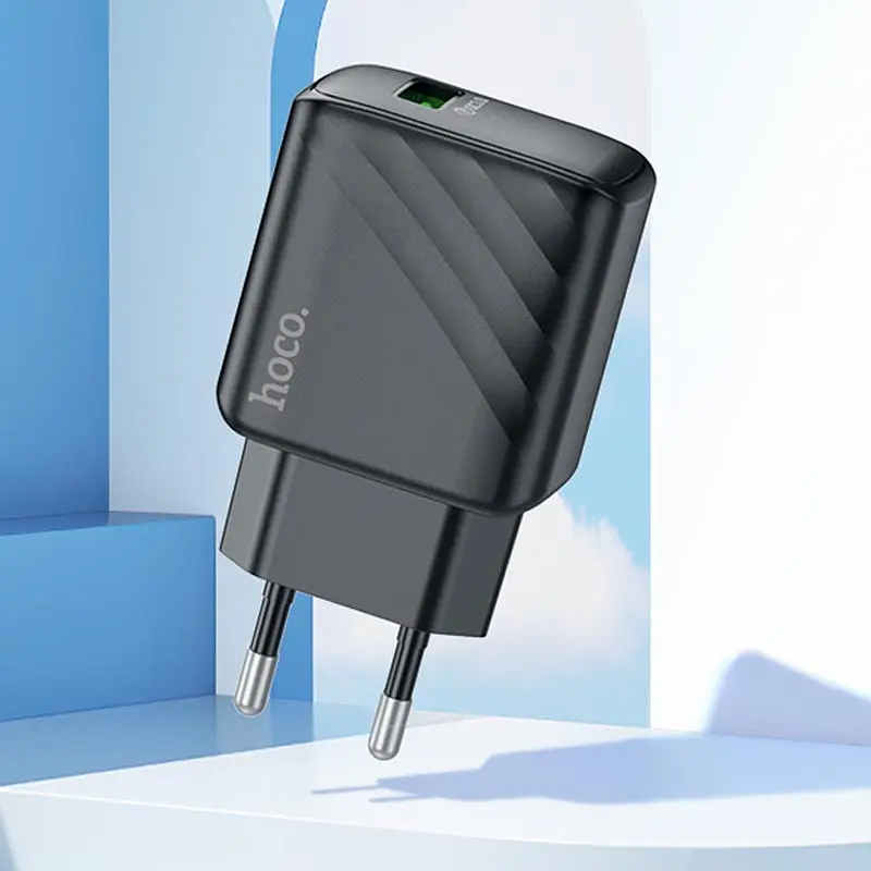 СЗУ Hoco CS21A Rich QC3.0 18W (1USB-A) Black - фото 5