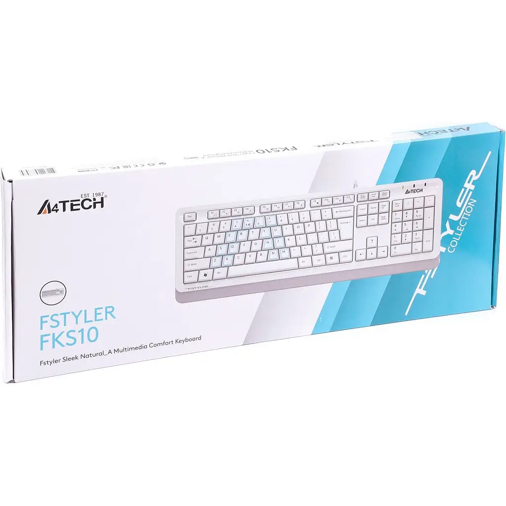 Клавіатура A4Tech Fstyler FKS10 White [94461] - фото 4