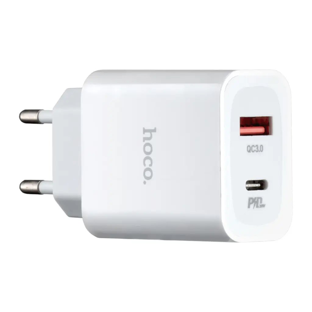 МЗП Hoco C97A PD20W + QC3.0 charger ( EU ) White