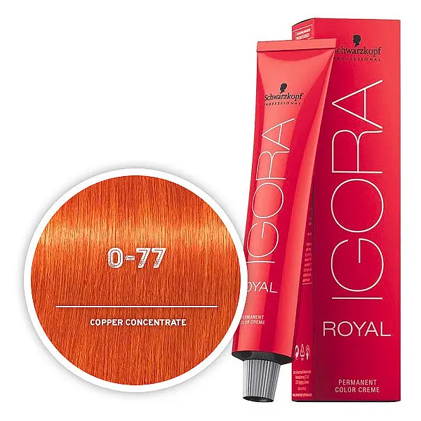 Фарба-мікстон для волосся Schwarzkopf Professional Igora Royal New, відтінок 0-77 (мідний концентрат), 60 мл (2683623) - фото 2
