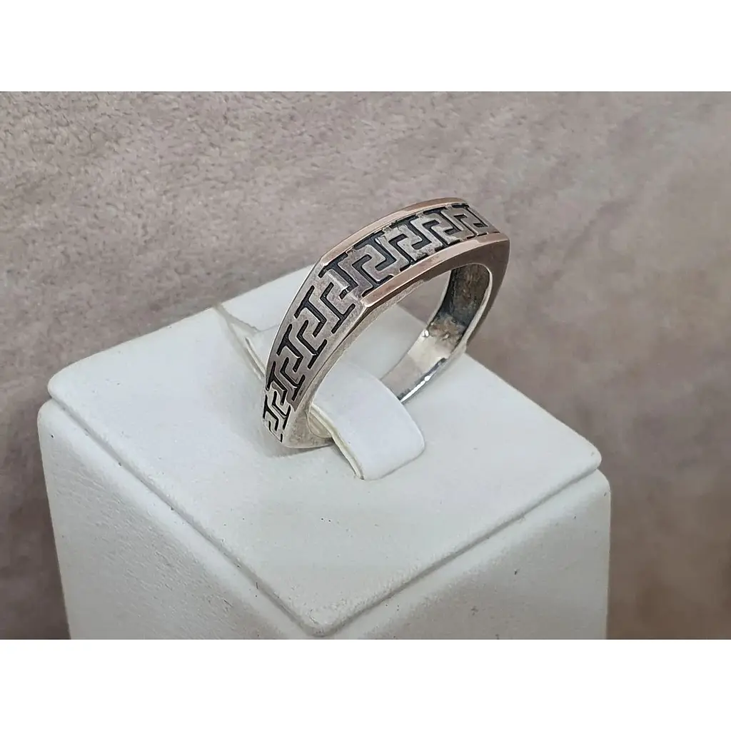 Срібне кільце Поліна с позолотою. К40 19,5 - фото 3